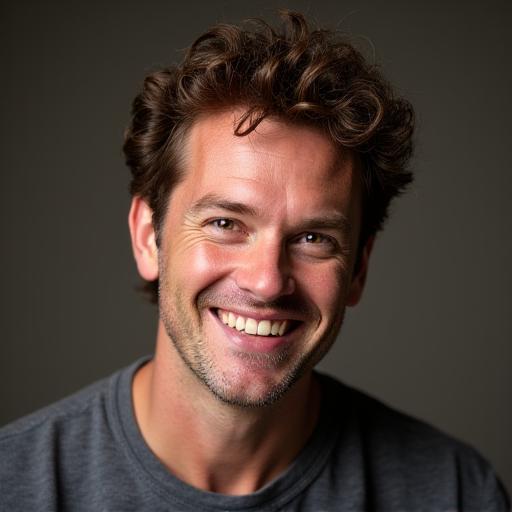 Headshot of comedian Kevin 'Kooka' Wilson, with a cheeky grin.